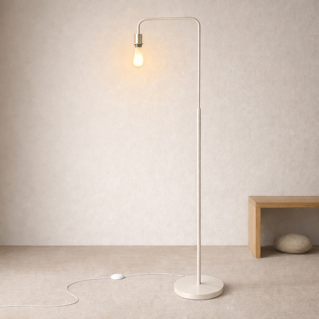 CGC KYRA Off White Angled Floor Lamp