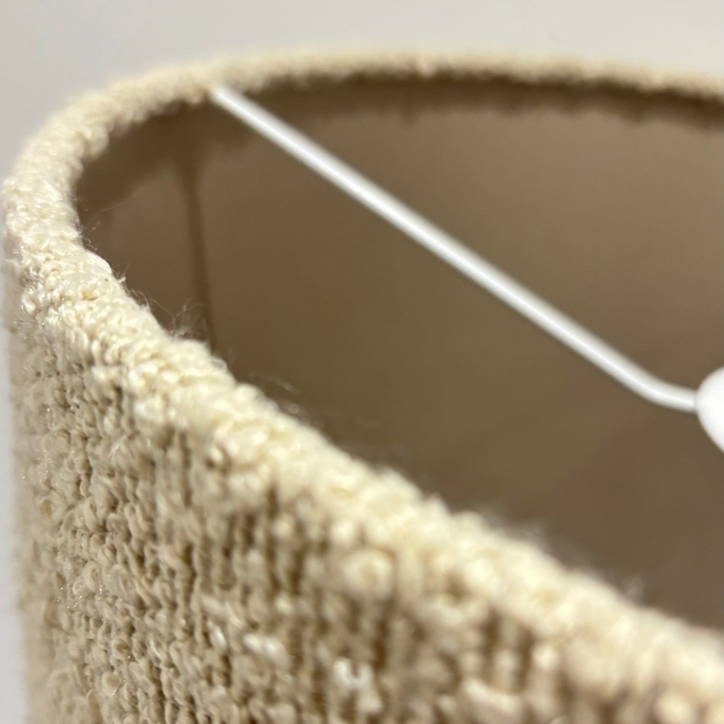 CGC PETRA 30cm Light Brown/Taupe Boucle Ceiling or Table Lamp Shade
