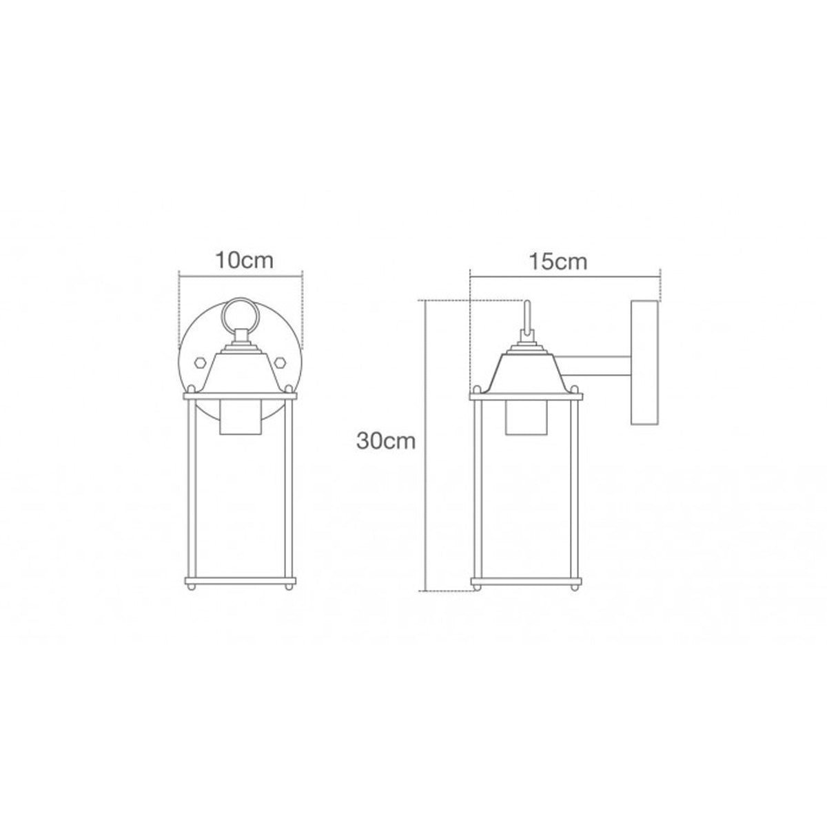 If you’re looking for a modern take on a traditional outdoor wall light, this glass coach wall light is perfect for adding style and protection for your home. This classic lantern light is designed with a contemporary twist, styled with a cuboid shape and fitted with glass windows that allow the light to shine effectively.