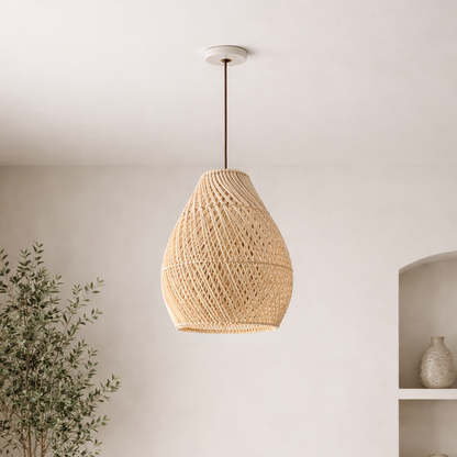 CGC Enya Natural Rattan Easy Fit Hand Made Lampshade