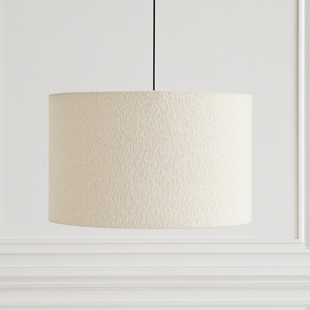 CGC PETRA 30cm White Boucle Ceiling or Table Lamp Shade