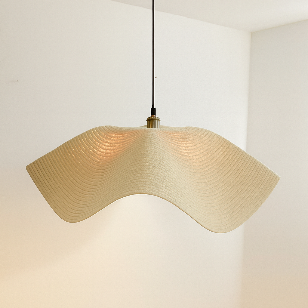 CGC Flora 78cm Cream Large Floppy Fabric Lampshade