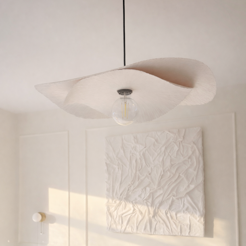 CGC Wanda Duo Two Layer 60cm and 45cm Paper Wave Easy Fit Lampshade