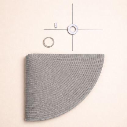 CGC Flora 64cm Grey Floppy Fabric Lampshade