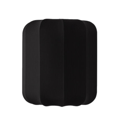 CGC LILA Black Cylinder Ribbed Stretch Cotton Fabric Lampshade