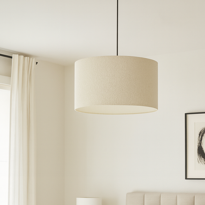 CGC PETRA 30cm White Boucle Ceiling or Table Lamp Shade