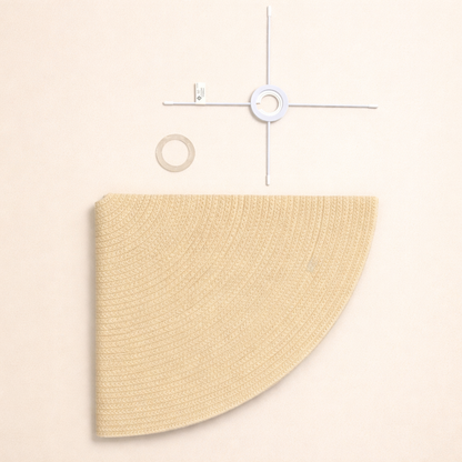 CGC Flora 64cm Cream Floppy Fabric Lampshade