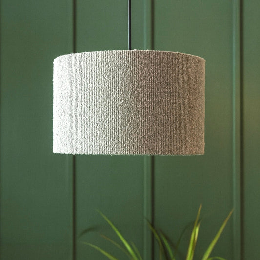 CGC PETRA 30cm Grey Boucle Ceiling or Table Lamp Shade