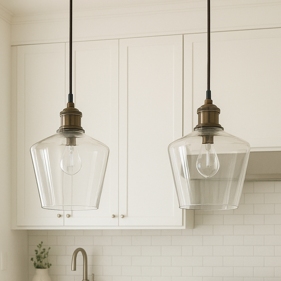 CGC ELLA Clear Glass Cylinder Lampshade