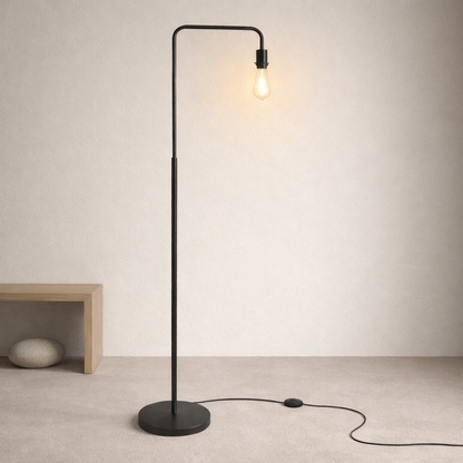 CGC KYRA Matt Black Angled Floor Lamp
