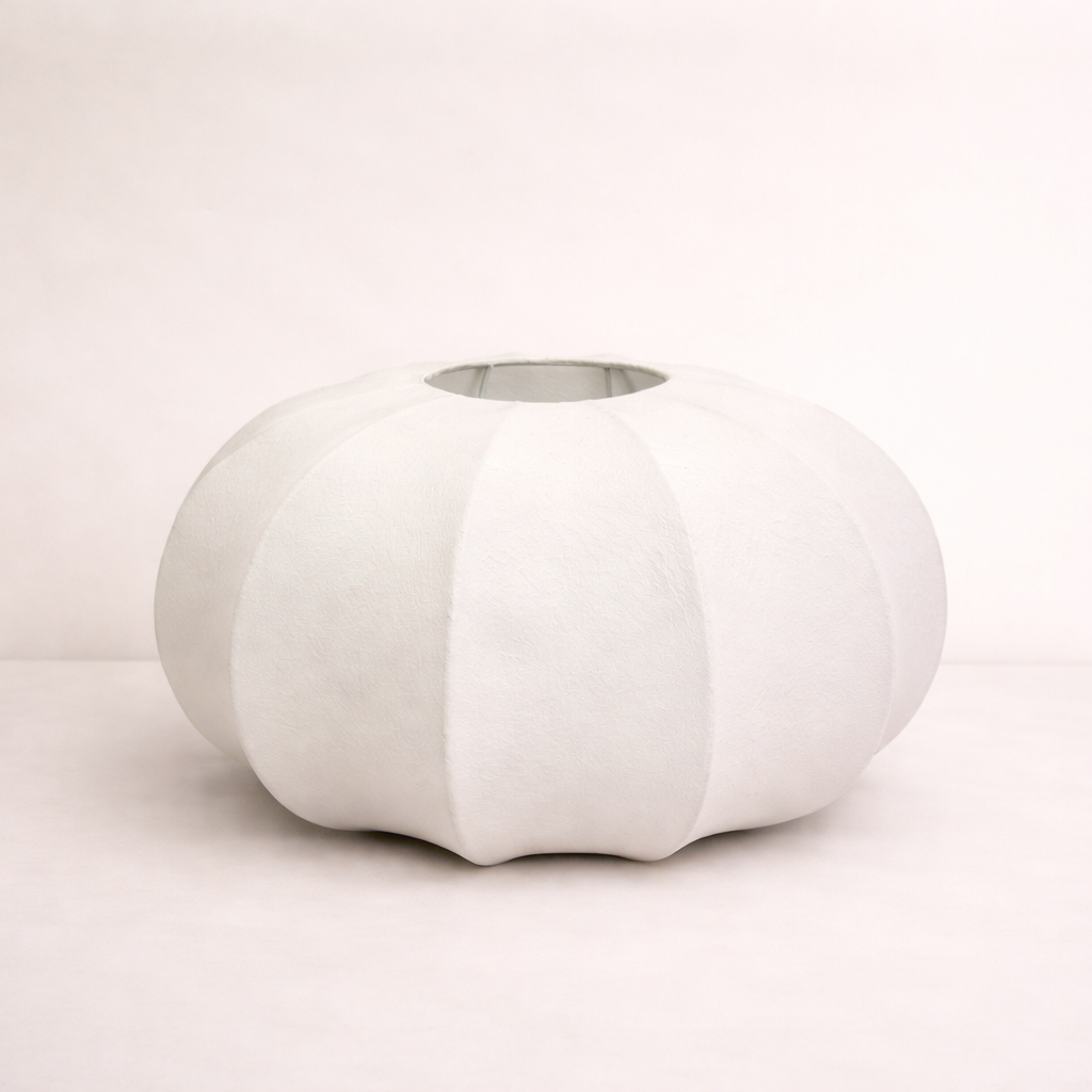 CGC Natalia Cloud Dancer White Oval Distressed Silk Lampshade