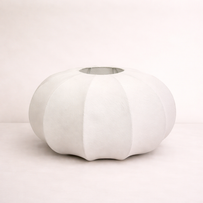 CGC Natalia Cloud Dancer White Oval Distressed Silk Lampshade