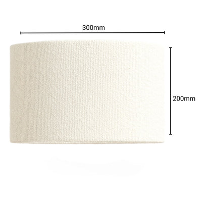 CGC PETRA 30cm White Boucle Ceiling or Table Lamp Shade