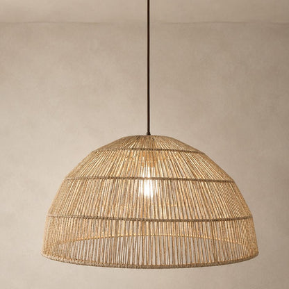 CGC Thalia Natural Woven String 50cm Dome Lampshade Hand Made Easy Fit
