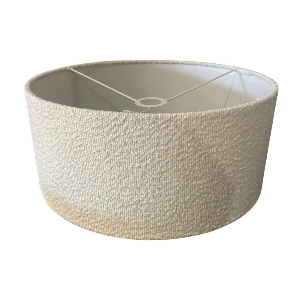 CGC PETRA 45cm Large White Boucle Ceiling or Table Lamp Shade