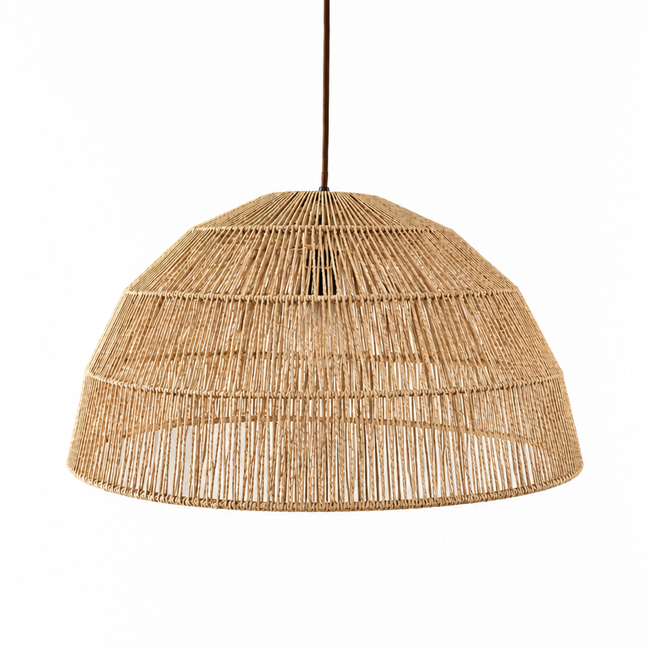 CGC Thalia Natural Woven String 50cm Dome Lampshade Hand Made Easy Fit