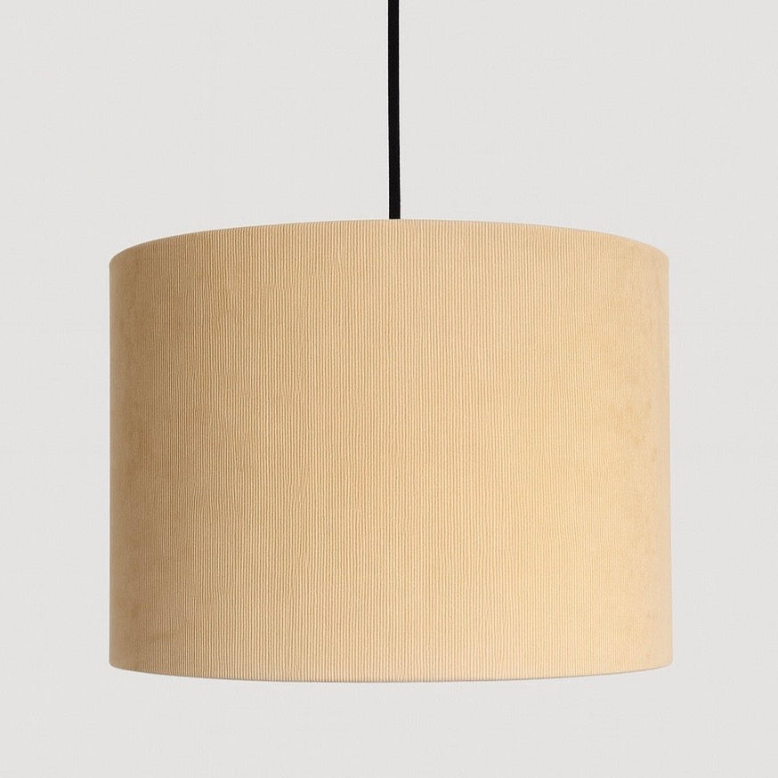 CGC LOLA Cream Corduroy 30cm Lampshade Matching Silk Inner