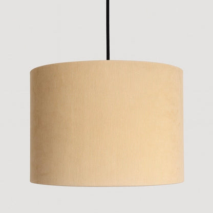 CGC LOLA Cream Corduroy 30cm Lampshade Matching Silk Inner