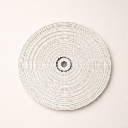 CGC Hester White Linen Extra Large Round Open Easy Fit Hand Made Lampshade