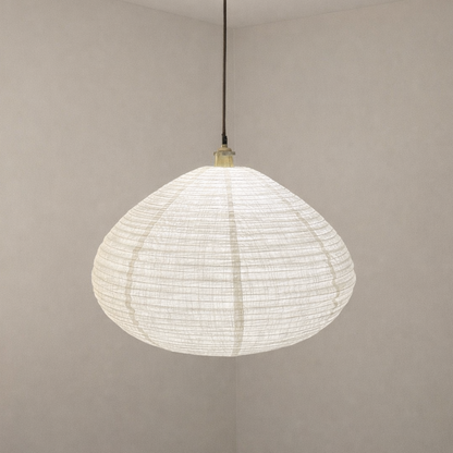 CGC Selma White Linen Extra Large Bell Shape Easy Fit Hand Made Lampshade