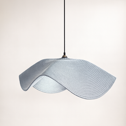 CGC Flora 78cm Baby Blue Large Floppy Fabric Lampshade