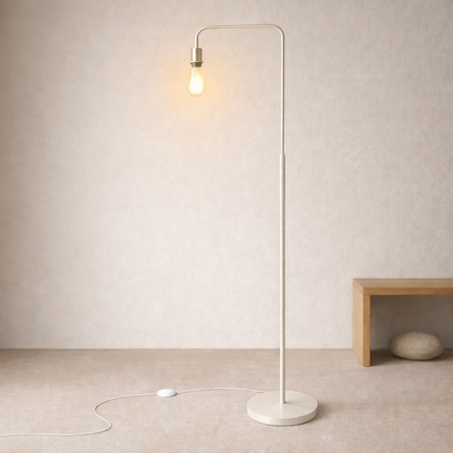CGC KYRA Off White Angled Floor Lamp