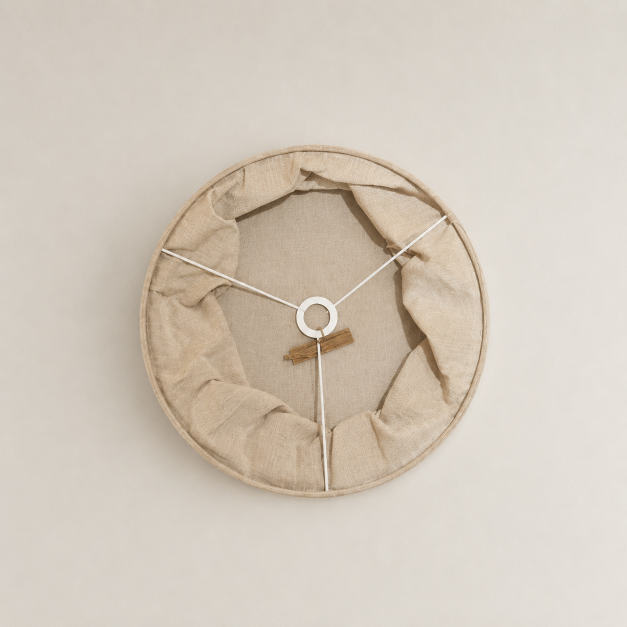 CGC Sicilia Oatmeal Linen Large 50cm Round Drum Diffuser Lampshade