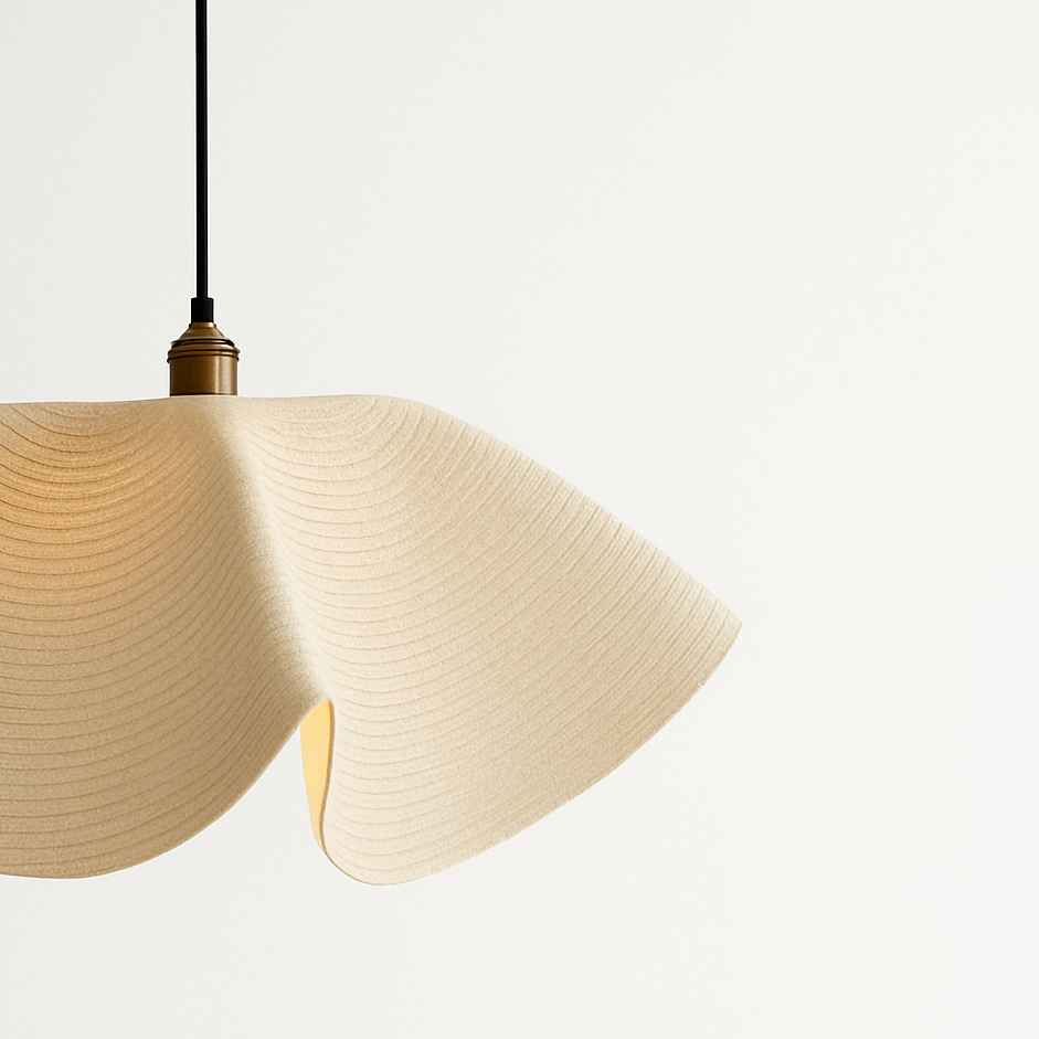 CGC Flora 78cm Cream Large Floppy Fabric Lampshade