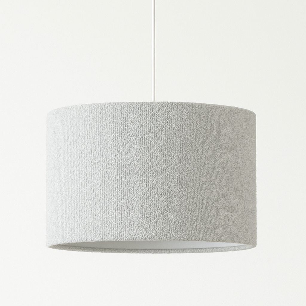 CGC PETRA 30cm Grey Boucle Ceiling or Table Lamp Shade