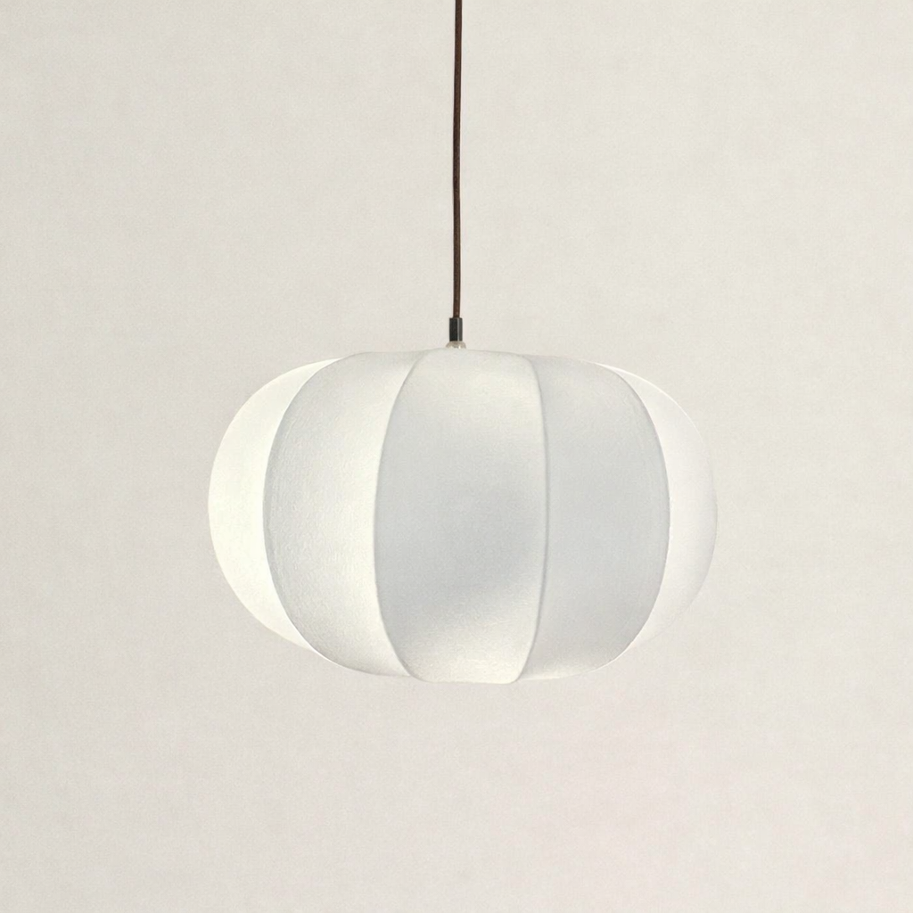CGC Natalia Cloud Dancer White Oval Distressed Silk Lampshade