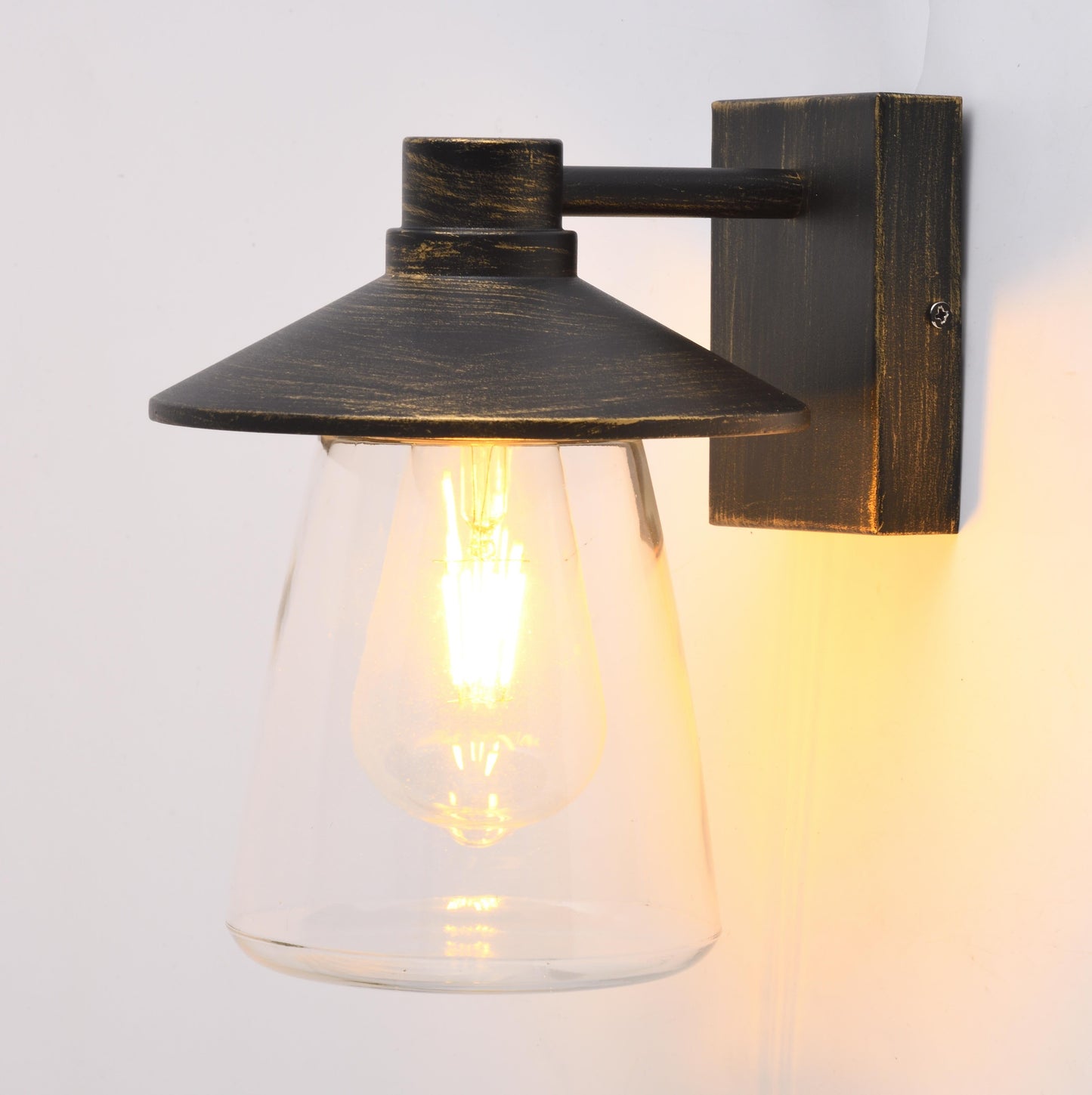 CGC CHESTER Antique Bronze Outdoor Wall  Light Lantern with Bell Shape