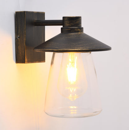 CGC CHESTER Antique Bronze Outdoor Wall  Light Lantern with Bell Shape