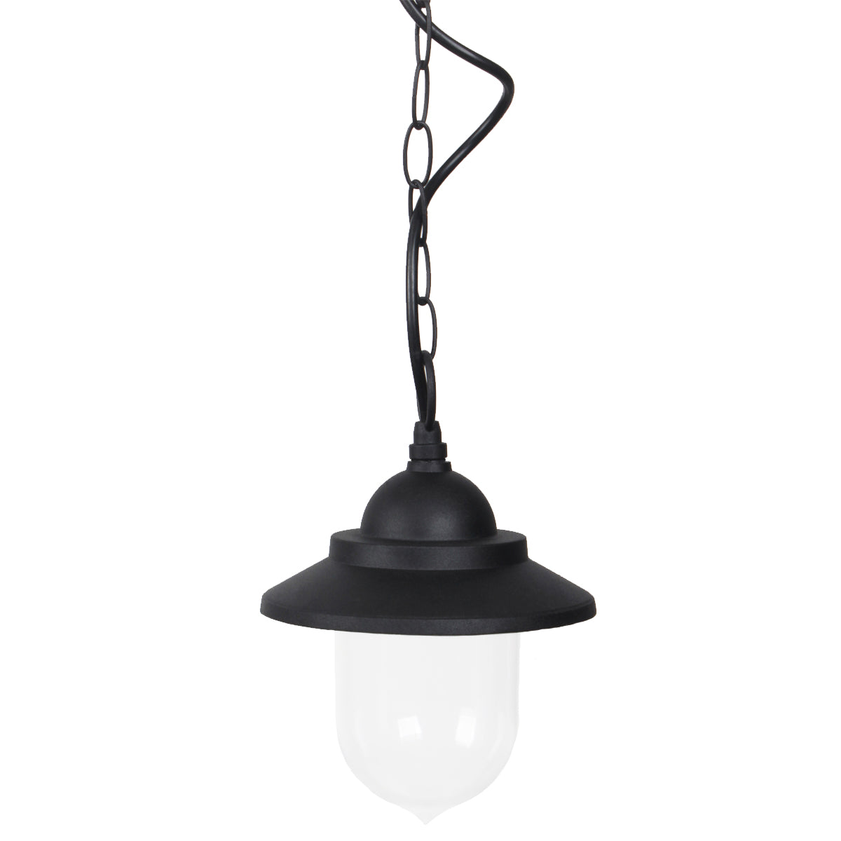 Our Ryder lantern delivers on style and durability and is a smart choice for your exterior lighting. With its black powder coated aluminium  construction teamed with clear polycarbonate diffuser, this lantern is hardwearing and rust and weatherproof. Built for life outdoors, it has an IP44 rating which means it can withstand the harshest of weather conditions. For sophisticated yet robust outdoor lighting, our Ryder black outdoor traditional lantern is a strong contender. 