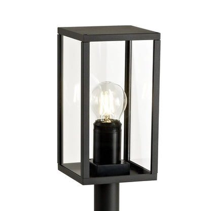 Our Matilda post light creates a beautiful light that illuminates outdoor areas in a pleasant manner with its square clear diffuser. The body of the cylindrical lamp is made of aluminium and has and anthracite finish. When thinking of suitable usage locations driveways, paths, patio area