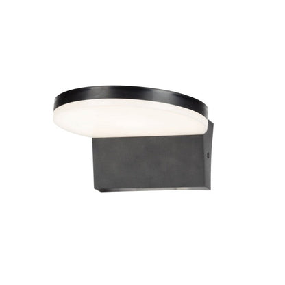 Our Aubrey black plastic ABS plastic outdoor wall mounted round outdoor light with built in LED's would look perfect in a modern or more traditional home design. Outside wall lights can provide atmospheric light in your garden, at the front door or on the terrace as well as a great security solution. It is designed for durability and longevity with its robust material producing a fully weatherproof and water resistant light fitting.