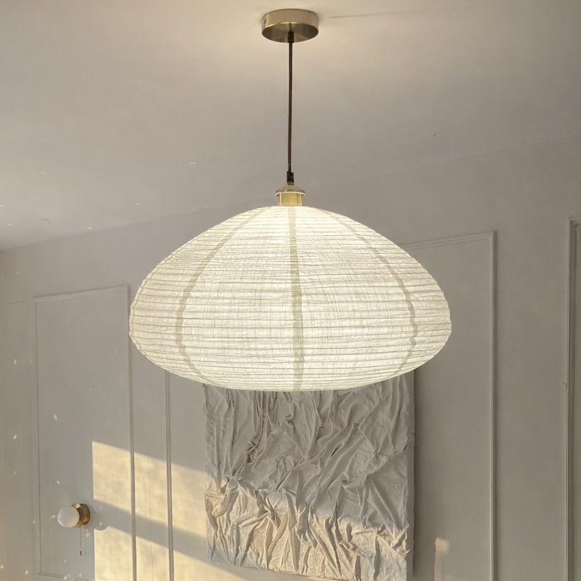 CGC Selma White Linen Extra Large Bell Shape Easy Fit Hand Made Lampshade