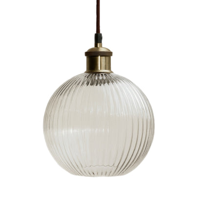 CGC EVA Ribbed Glass Globe Lampshade