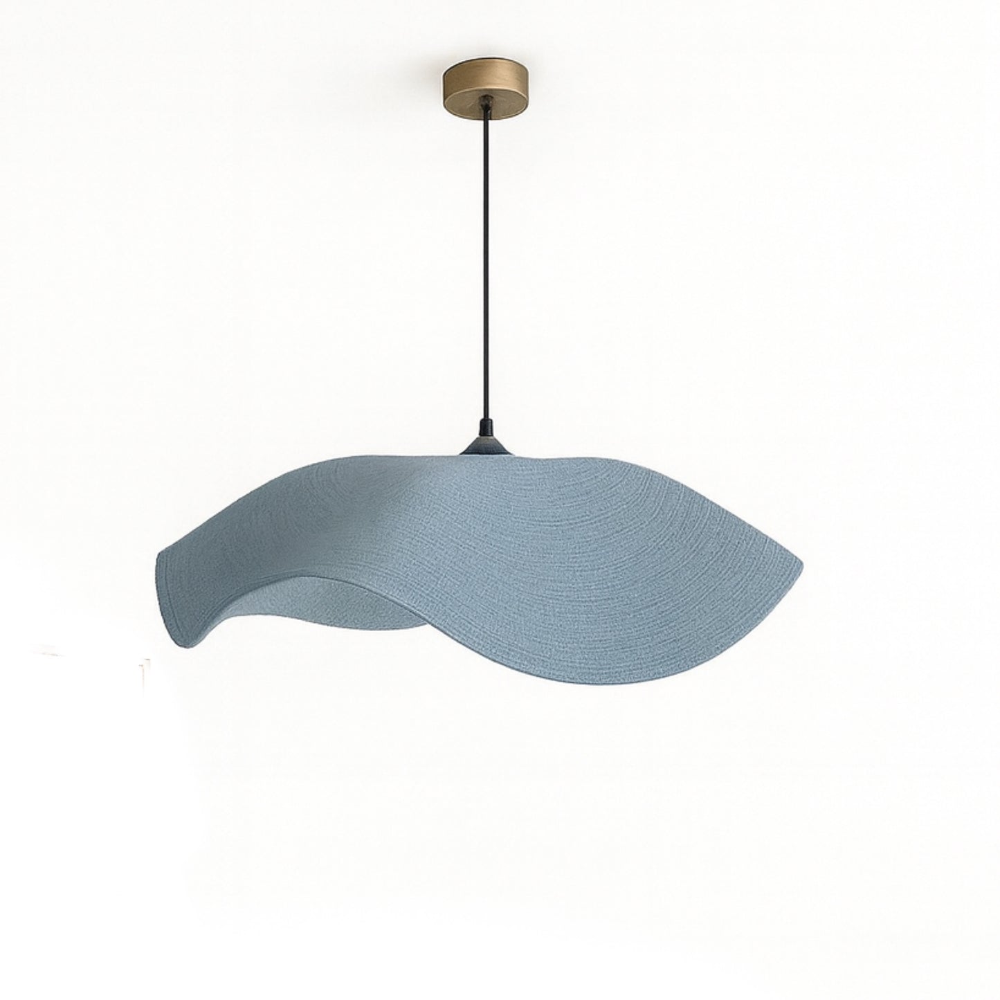 CGC Flora 78cm Baby Blue Large Floppy Fabric Lampshade