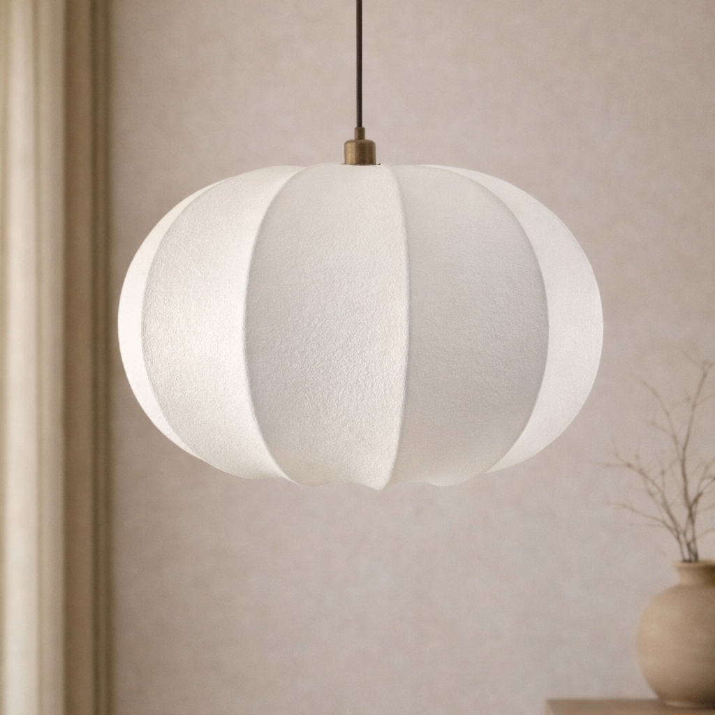 CGC Natalia Cloud Dancer White Oval Distressed Silk Lampshade