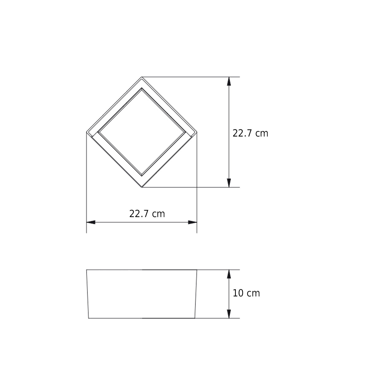 Sophia black and white square wall light is an modern simple fitting with a black polycarbonate body and opal diffuser. This stylish wall light is perfect for adding a pinch of modern flavour to doorways, sheds, patios, porch, driveways, garages, sheds, and more. This fitting is IP65 rated which makes it fully weatherproof light fitting.