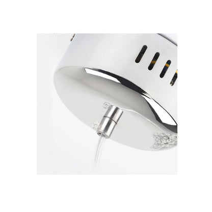 CGC FAWKES Cool White Chrome 80cm XXL Large Silver Firework / Starburst LED Pendant Light Chandelier