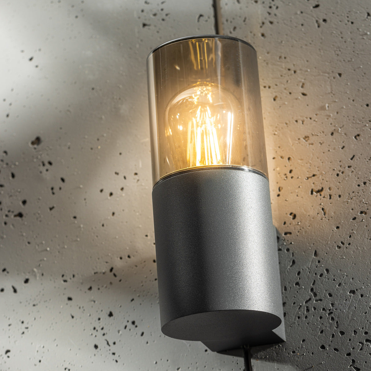 BLUEBELL | Dark Grey Cylinder Wall Light – CGC Lighting