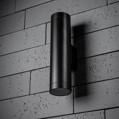 CGC LUCAS Black Extra Long GU10 Up and Down Outdoor Wall Light Spotlight IP44 Aluminium