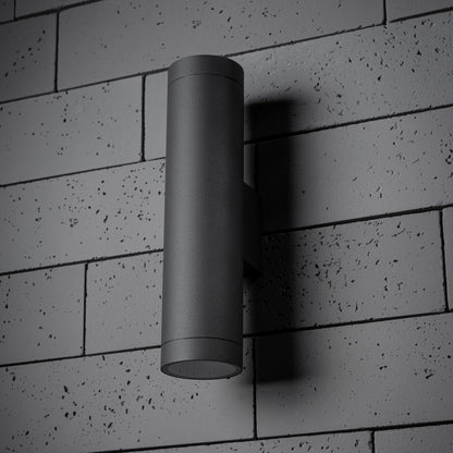 CGC LUCAS Dark Grey Anthracite Extra Long GU10 Up and Down Outdoor Wall Light Spotlight IP44 Aluminium