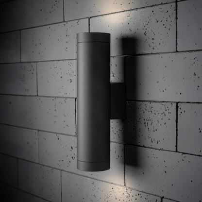 CGC LUCAS Dark Grey Anthracite Extra Long GU10 Up and Down Outdoor Wall Light Spotlight IP44 Aluminium