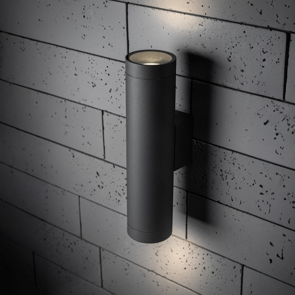 CGC LUCAS Dark Grey Anthracite Extra Long GU10 Up and Down Outdoor Wall Light Spotlight IP44 Aluminium
