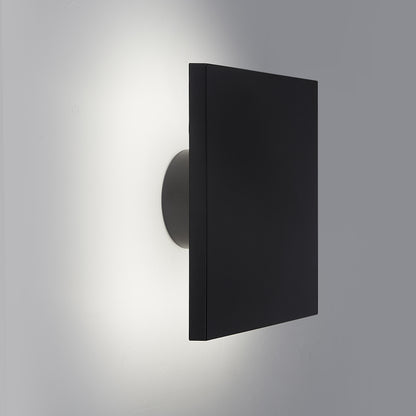 CGC BAILEY Black Square LED Outdoor Indoor Wall Light IP65 Back Lit Halo Polycarbonate Coastal