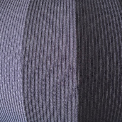 CGC LILA Navy Rounded Ribbed Stretch Cotton Fabric Lampshade