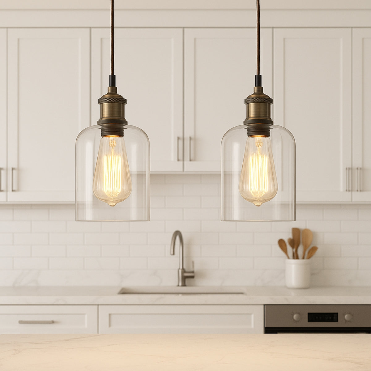 CGC MARINDA Clear Glass Cylinder Lampshade