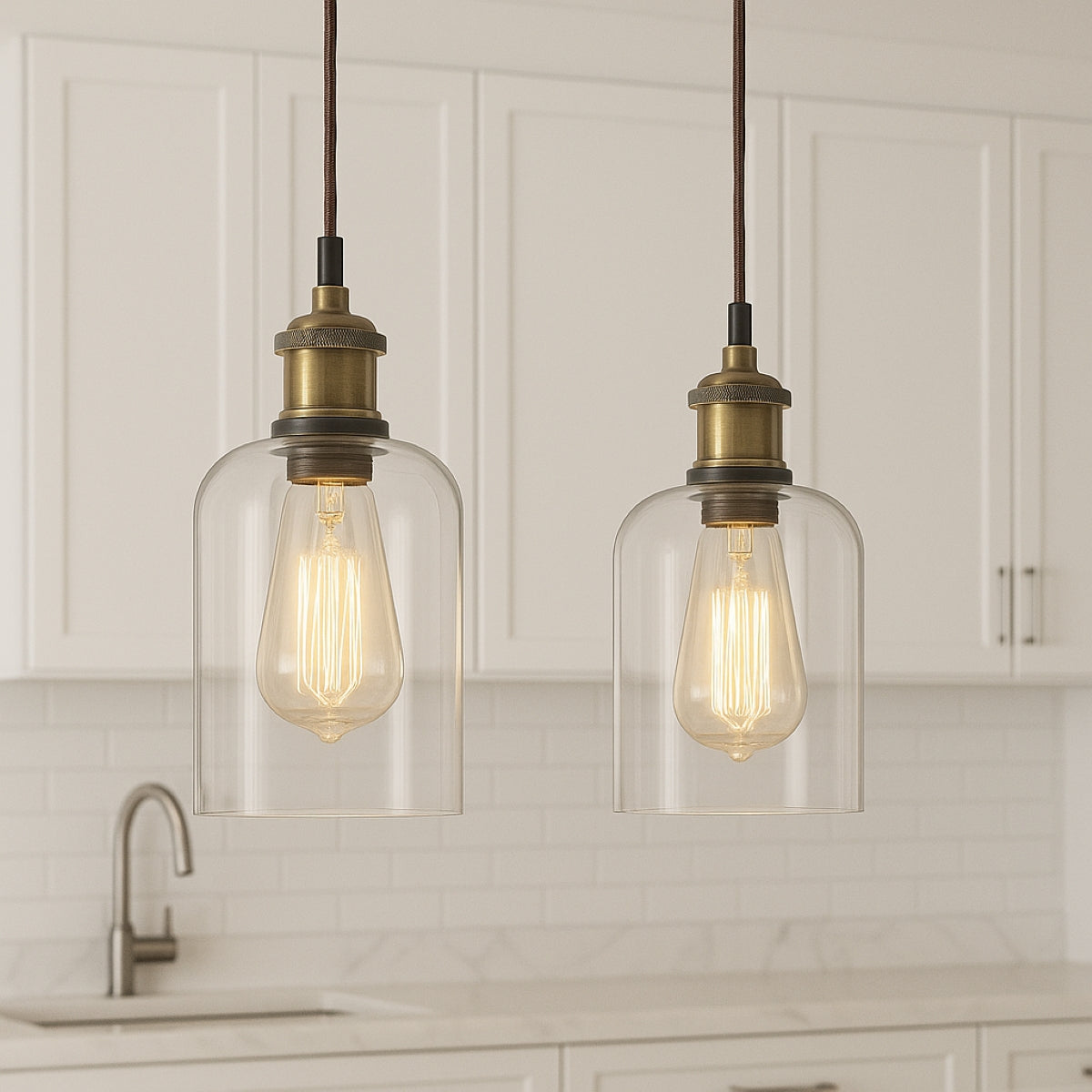 CGC MARINDA Clear Glass Cylinder Lampshade